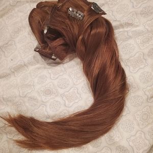 Euronext Premium Human Hair Chestnut Brown 14” Cli